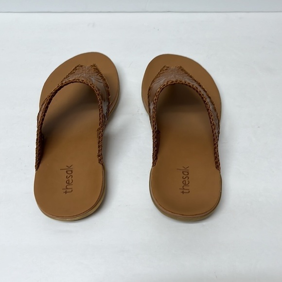 THE Sak Women's Leather Shana Thong Crochet, Flip Flop Sandals. - Picture 3 of 9